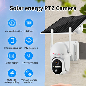 Kamera Keamanan Luar Ruangan WERYSAFE Solar PTZ Pelacakan Otomatis Bertenaga Baterai WiFi 4G 4MP Deteksi Gerakan Penglihatan Malam IP67 - Product Image 3