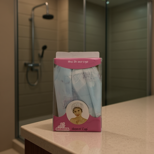 Cuffia da doccia Mnj, confezione da 12 pezzi, protezione leggera e impermeabile per i capelli, per il bagno - Product Image 3