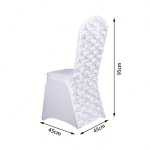 Housse de chaise extensible personnalisée colorée à fleurs violettes, très vendue, pour mariage - Product Image 2
