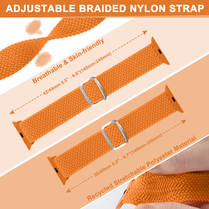 สายถักสำหรับแอปเปิ้ลวอทช์ 38 มม. 40 มม. 41 มม. 42 มม. 44 มม. 45 มม. 46 มม. 49 มม. สำหรับแอปเปิ้ลวอทช์ซีรีส์ 11 10 9 8 7 6 5 4 <span class=keywords><strong>3</strong></span> SE อัลตร้า <span class=keywords><strong>3</strong></span> 2 1 - Product Image 4