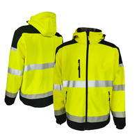 Nouvelle taille personnalisée pour hommes, vêtements de travail extensibles, veste de sécurité, uniformes de construction Hivis, imperméable et fluorescent