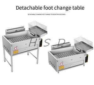 <span class=keywords><strong>Friteuse</strong></span> à gaz commerciale <span class=keywords><strong>avec</strong></span> <span class=keywords><strong>bac</strong></span> à graisse <span class=keywords><strong>amovible</strong></span>, <span class=keywords><strong>friteuse</strong></span> profonde en acier inoxydable pour l'usine de transformation des aliments frits - Product Image 3