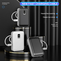 Batterie Portable Externe Chargement Rapide Banques D'alimentation et Centrale Électrique 10000mah 20000mah Power Bank 20000mah Avec Câbles