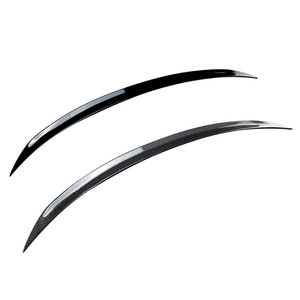 Aileron de coffre arrière Mercedes-Benz CLA-Class C117, texture carbone, noir piano ABS, 2013-2019 - Product Image 1