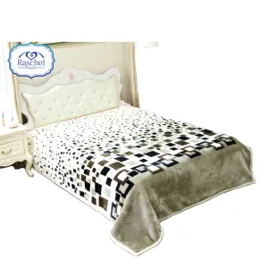 5.5 Kg 200x240cm Double Ply 1 Side Embossed Cloudy Mink Blanket