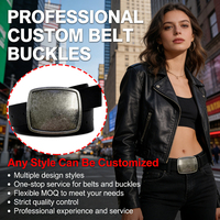 Personnalisé 35mm-38mm hommes en cuir en laiton massif plaque vierge boucle de ceinture en métal pour l'artisanat du cuir Jeans boucle de remplacement accessoires