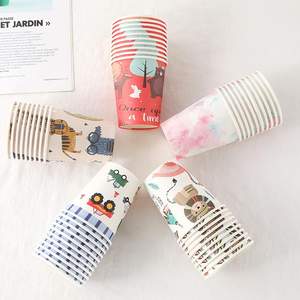 Taza <span class=keywords><strong>de</strong></span> Papel Kraft con impresión <span class=keywords><strong>de</strong></span> logotipo personalizado, taza <span class=keywords><strong>de</strong></span> papel <span class=keywords><strong>de</strong></span> café <span class=keywords><strong>de</strong></span> compra amigable con el medio ambiente - Product Image 6