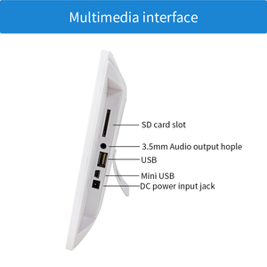 Cadre <span class=keywords><strong>photo</strong></span> numérique portable de 8 pouces avec lecture vidéo et MP3, prise en charge MP4/AVI, USB pour bureau et salon - Product Image 5