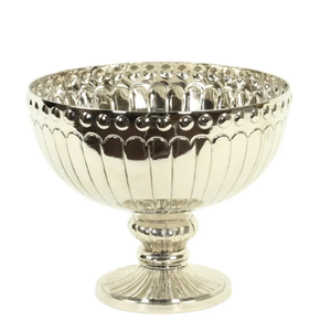 Frutero de Pedestal con Diseño Árabe, Metal Pulido, Acabado Personalizado, Frutero de Diseño, Tazón de Metal para Servir Aperitivos, Precio Bajo - Product Image 1