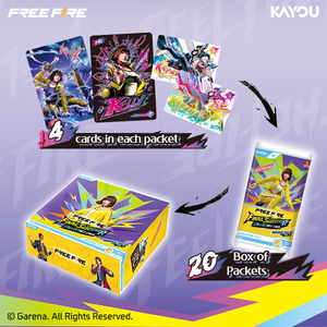 Tarjetas Coleccionables <span class=keywords><strong>Free</strong></span> Fire, Paquete de Supervivencia Serie 1, 100 Tarjetas por Caja, 14 Rarezas en Códigos de Juego - Product Image 4