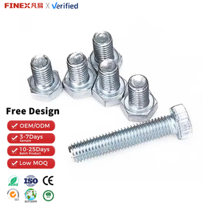 Tornillos de Cabeza Hexagonal de Acero Inoxidable Industrial, Clase 8, Rosca UNF, Juego de Tuercas y Tuercas de Fijación - Product Image 1