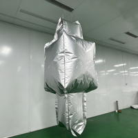 Doublure en aluminium en forme de bouteille pour le stockage en vrac de liquides et de pâtes