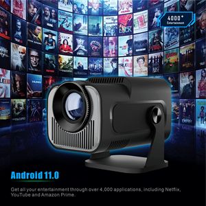โปรเจคเตอร์พกพา HY320 Android11 รองรับ Wifi6 โปรเจคเตอร์ความละเอียด Native 1080P 200ANSI 1920*1080P โฮมซีเนม่า อัพเกรด มินิ โปรเจคเตอร์ Hy320 - Product Image 4