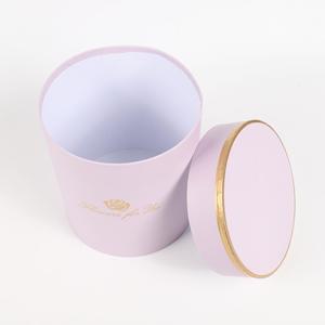 Pasokan pabrik 3 buah/set kotak hadiah kertas silinder kotak bunga - Product Image 6