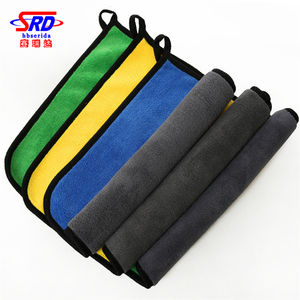 Microfibra de doble cara <span class=keywords><strong>pila</strong></span> torcido coche secado toalla venta al por mayor del OEM personalizado - Product Image 2