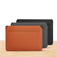 Funda Minimalista para Portátil de PU con Textura Cruzada y Cierre Magnético, Forro Interior de Fibra Suave, Compatible con Computadoras Portátiles de 13/14/16 Pulgadas