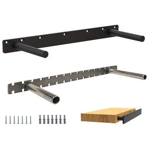 <span class=keywords><strong>Support</strong></span> flottant caché |   <span class=keywords><strong>Support</strong></span> mural en métal en forme de I <span class=keywords><strong>pour</strong></span> étagères invisibles - Product Image 1