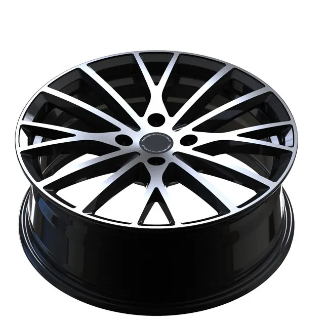 Jy Black Machined Face aluminum alloy wheels 17 inch for Volkswagen Seat rims