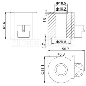 12VDC 24VDC 15W 18W 16mm diametro foro bobina solenoide per gpl Cut-off valvola automatica della bombola - Product Image 3