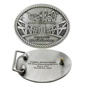 Fabricante de Medallas, Hebillas de Metal Personalizadas con Logotipo, Rectangulares, Ovaladas, Planas, Cuadradas, Redondas, Vintage, Sólidas, Hebillas de Cinturón Personalizadas Estilo Western - Product Image 2