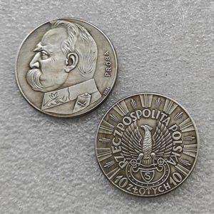 Moneta commemorativa in stile antico da 10 Zloty Polonia 1934 (Giosef Pilsudski - Aquila Sparatutto), Regali, Decorazione per la casa - Product Image 1