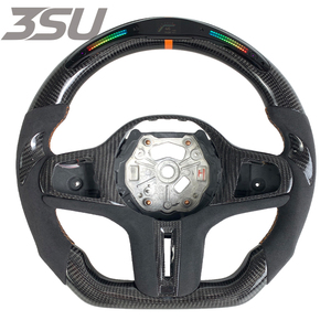 Accesorios Interiores para Automóviles, Volante de Fibra de Carbono LED para <span class=keywords><strong>BMW</strong></span> G20 G30 G21 G22 G23 320i 325i 330i M240i M340i, Estilo LED - Product Image 1
