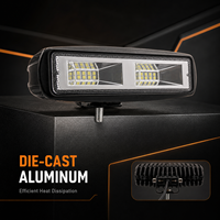 Projecteur de travail LED 6,3 pouces 48W 1920LM 6000K à faisceau large, étanche IP67, 9-60V DC pour camion, tout-terrain, chariot élévateur, tracteur