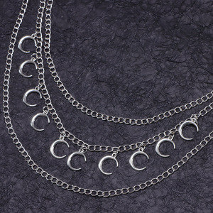 Multi Layer Moon Waist <b>Chain</b> Metal <b>Jeans</b> <b>Chain</b> Denim Decoration Hip Hop Street Style Accessory Pants <b>Chain</b> Zinc Alloy - Product Image 3