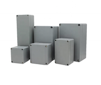 Boîtier électrique étanche en aluminium anti-corrosion IP66 avec plusieurs tailles et trous pré-perforés sur mesure pour extérieur