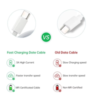 Harga Pabrik Grosir Kabel Pengisian Cepat 1m PD MFI Chip Asli C94 Tipe-C ke L 20W untuk iPhone X 11 12 13 14