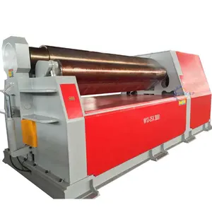 Máquina de laminación de chapa de acero de cuatro rodillos CNC