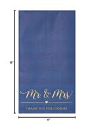 Serviettes de table modernes SFTREE, 50 unités, bleu marine, 3 plis, en pâte de bois vierge, carrées, 4 volets, avec feuille d'or, pour mariage, 4x8, directement de l'usine