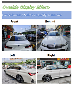 <span class=keywords><strong>Film</strong></span> teinté pour vitres de voiture en PVC teinté 1% VLT ultra foncé 1 plis 5 pièces 50cm X 3m Rouleau Anti-UV Réduction de la chaleur Anti-explosion Confidentialité - Product Image 5