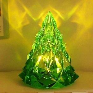 Candela LED a Forma di Albero di Natale, Senza Fiamma, Luce Notturna in Cristallo per Matrimoni, Feste, Decorazioni Natalizie e Atmosfera Domestica - Product Image 6