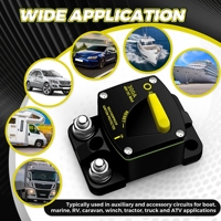 Disyuntor de reinicio marino 30A-300A, Motor de Audio de batería de coche, 48V CC MAX, 200 Amp, Protector de disyuntor para barco, autobús, camión, RV