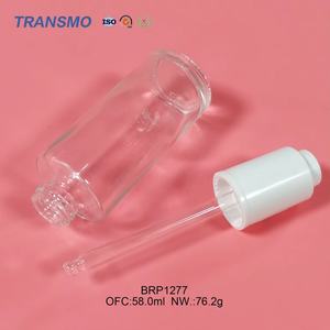 ขวดพลาสติกหยดของเหลวสีขาว 58 มล. ขวดพลาสติกพร้อมหลอดหยด ขวดหยดน้ำมัน - Product Image 1