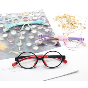 Silicone Miếng đệm mũi trẻ em thể thao khung linh hoạt vòng cô gái tùy chỉnh TR90 Kính mắt khung kim cương trẻ em kính CE trẻ em kính - Product Image 1