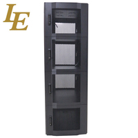 Armoire réseau intérieure robuste SF 42U avec porte grillagée, rack de serveur à profil plié en neuf sections, rack sur pied