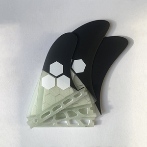 Aletas de tabla de surf de panal grande superventas de 2025, aletas gemelas de quilla AMT de lengüeta única <span class=keywords><strong>2</strong></span> + <span class=keywords><strong>1</strong></span> con configuración de propulsor de aleta estabilizadora - Product Image 5