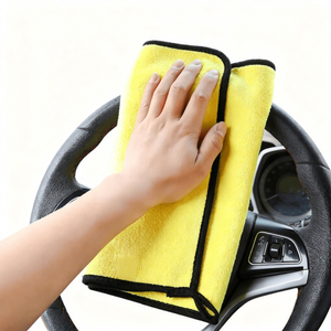 コーラルフリースウォッシュマイクロファイバークロス速乾性車用クリーニング吸水タオル（車乾燥用） - Product Image 3