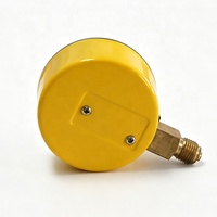 High-precision Diaphragm Pressure Gauge, Yellow Electrostatic Spraying Shell Thread, Gas Pipeline Pressure Measuring Instrument