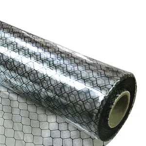 Nhà Máy Bán Hàng Nóng Kích Thước Khác Nhau Esd Chống Tĩnh Điện Pvc Gridding Rèm Trong Suốt An Toàn Glassfiber Vải