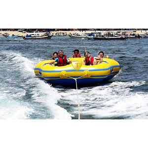 Barco inflable crazy towable para agua, juguetes hinchables para discoteca, 4-10 personas, promoción - Product Image 1
