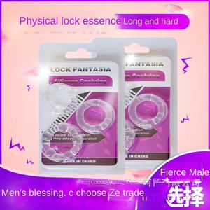 Groothandel Volwassen Siliconen Penisringen Tijdvertraging Mannelijke Seksspeeltjes Met Vergrendelingsfunctie - Product Image 3