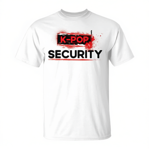Camiseta K Pop Security Tri Blend Blanca para Adulto Unisex - Product Image 2