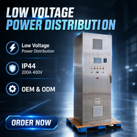 Armoire électrique industrielle en acier inoxydable SS316L IP44, armoire de commande basse tension 400V 200A pour systèmes d'automatisation industrielle