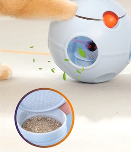 5-in-1 <b>Cat</b> Wobble <b>Toy</b> with Spring Ball - <b>Interactive</b> Self-Righting Teaser with Sound, Insect & Treat Dispenser for Boredom Relie - Product Image 3