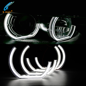 Fari a LED Super Luminosi Stile M4 a Forma di C in Acrilico Cristallo Angel Eyes DTM per <span class=keywords><strong>BMW</strong></span> <span class=keywords><strong>E53</strong></span> E60 E70 E82 E87 E90 E92 F10 F30 E36 E46 - Product Image 3