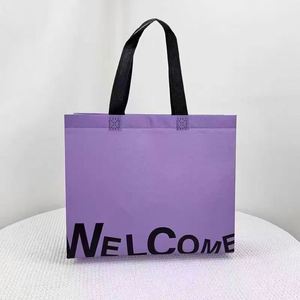 Sacs de shopping en tissu non tissé personnalisés de luxe pour femme, sacs à main personnalisés avec logo pour vêtements - Product Image 3