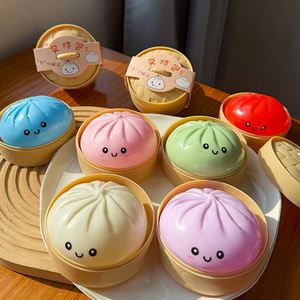 Kawaii Cartoon Bao Bun <b>Squishy</b> Soft Sensory Dumpling Toy Stress Relief Unisex Gift for Age 5 to 7 Years - Product Image 3